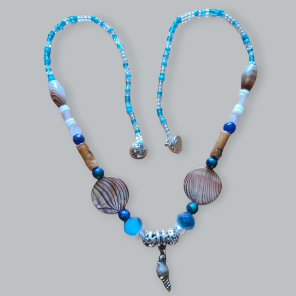Three-In-One Handcrafted Beaded Necklace/Bracelet/Anklet